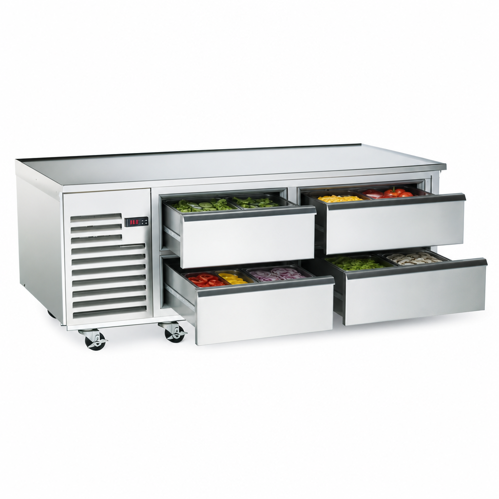 Four Refrigerated Drawers