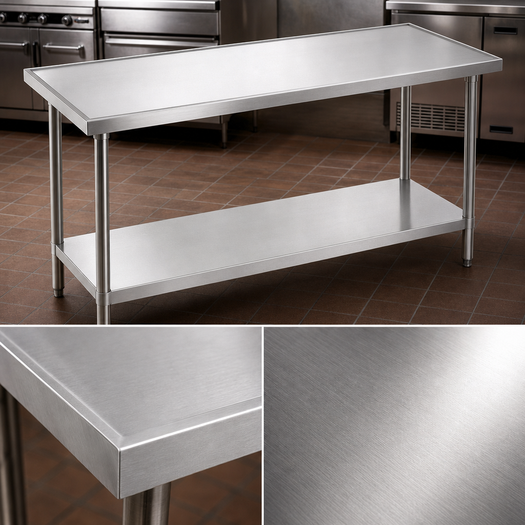 14-Gauge 304 Stainless Steel Top