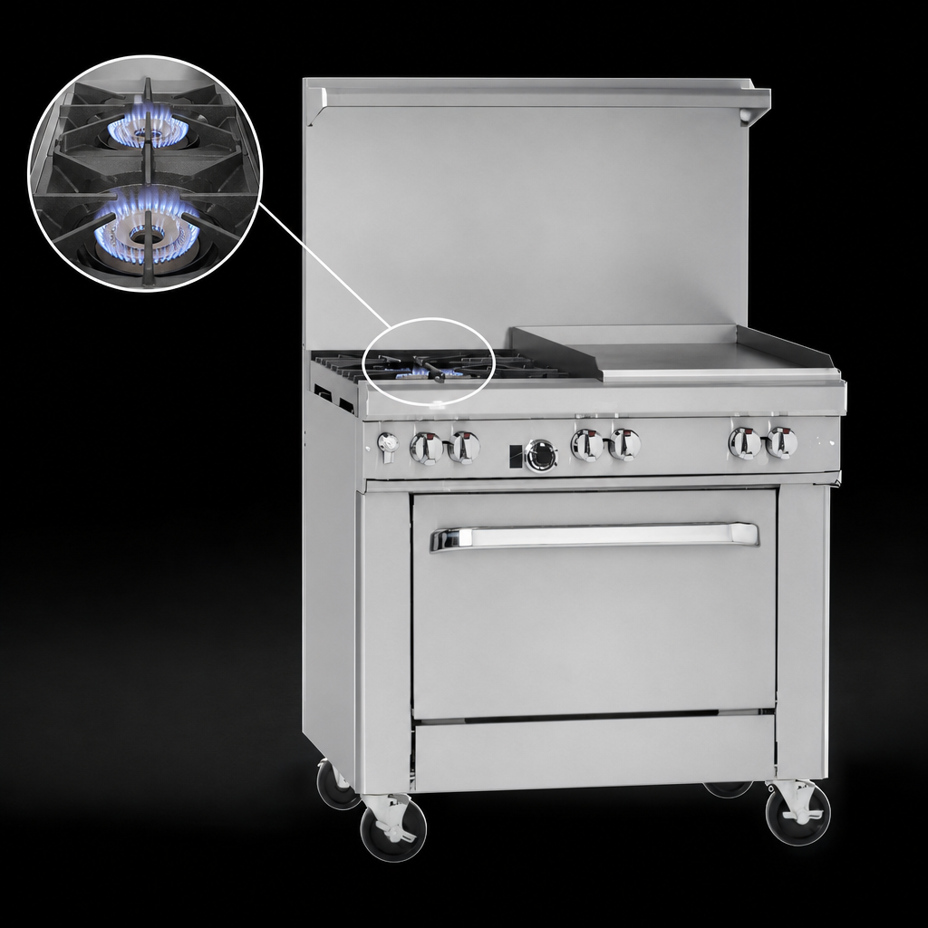 Two Non-Clog Burners
