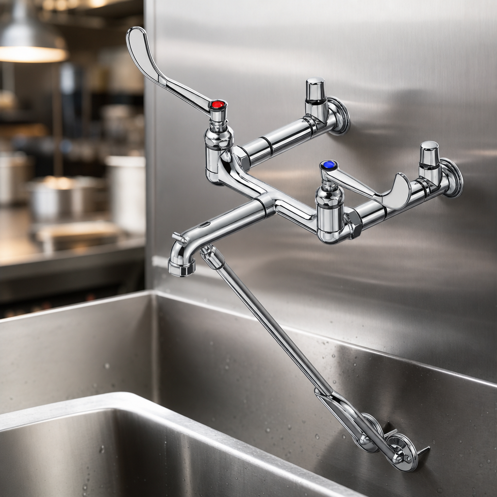 Polished Chrome-Plated Brass Construction