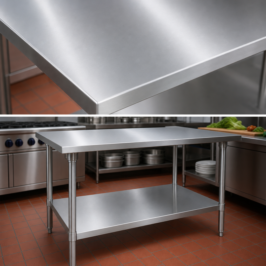 16-Gauge Stainless Steel Top