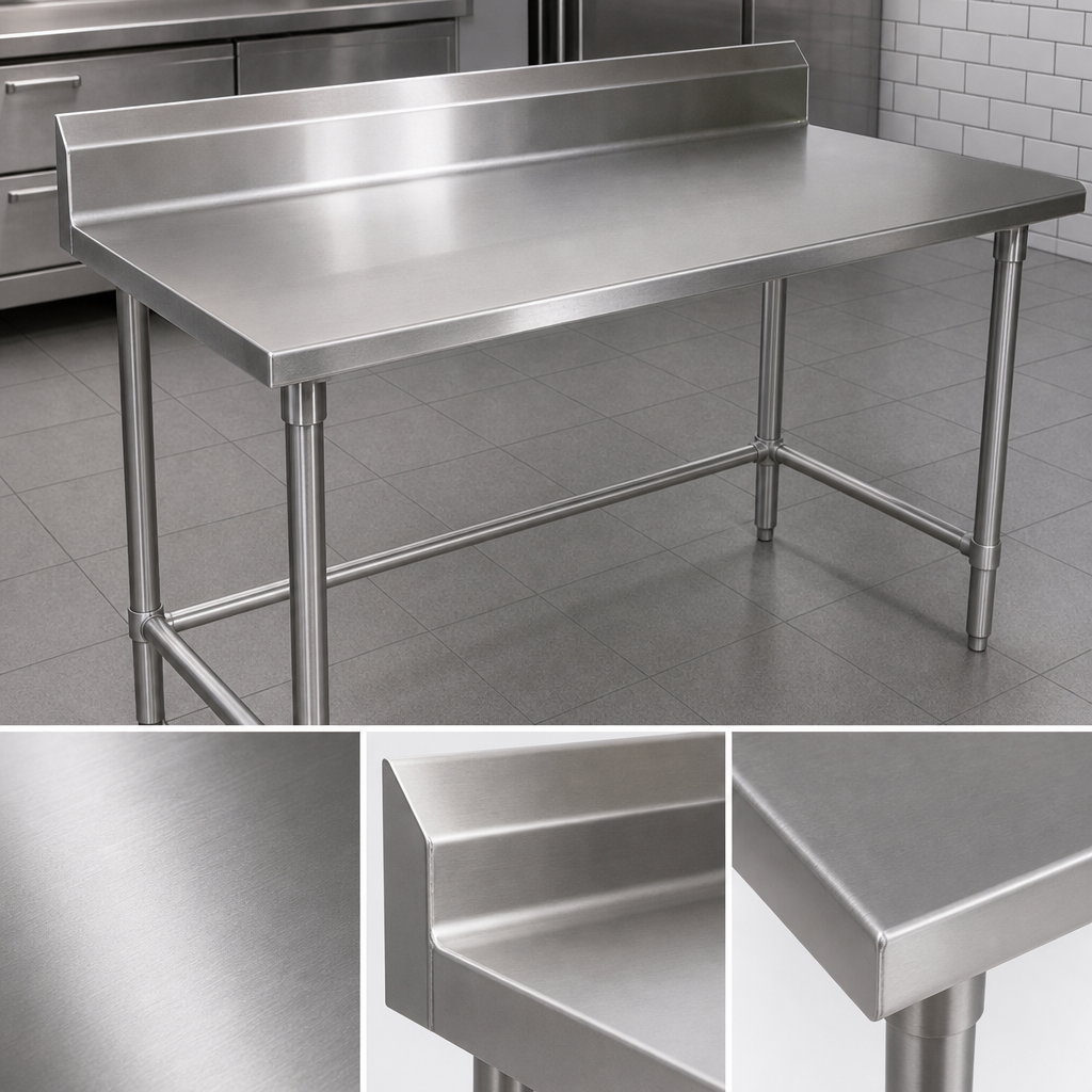 16-Gauge 300-Series Stainless Steel Top