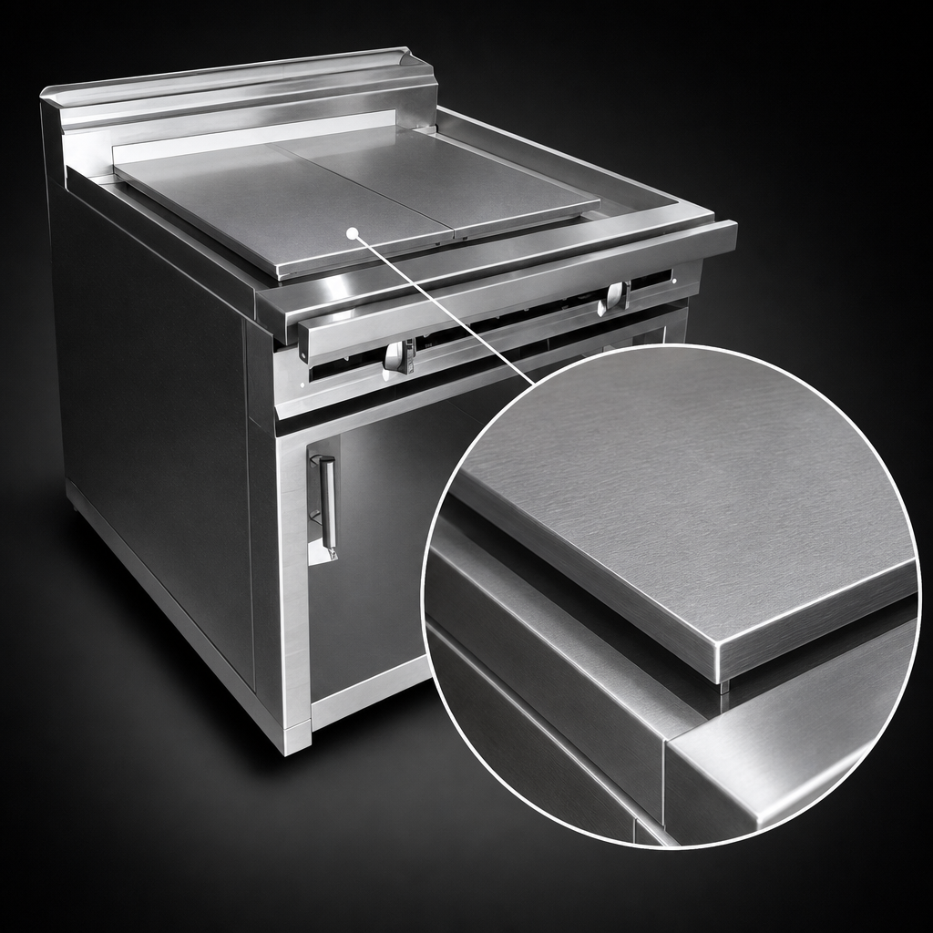 Polished Steel Plancha Plate