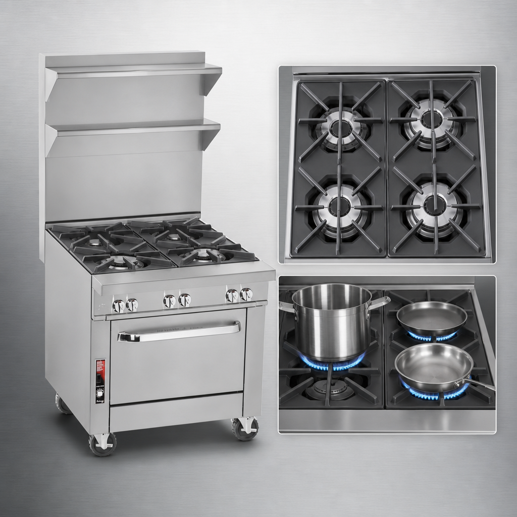 Four-Burner Top Configuration