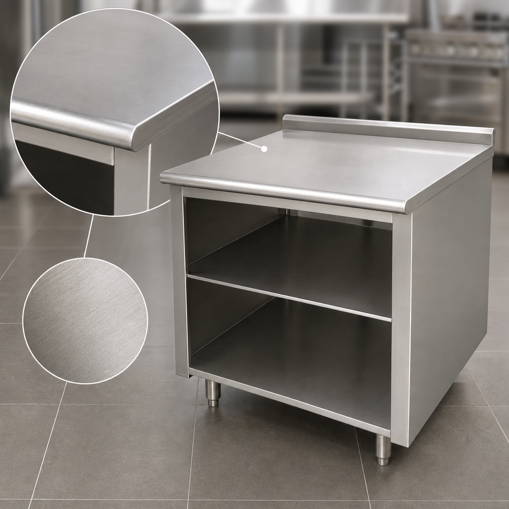 14 Gauge 304 Stainless Steel Top