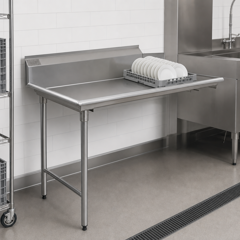 Straight Clean Dishtable Design