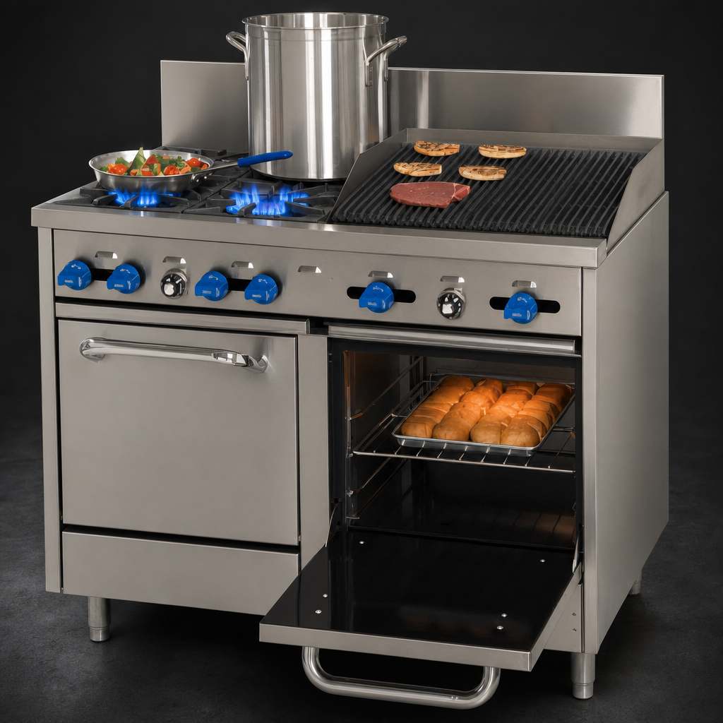 Four Open Burners