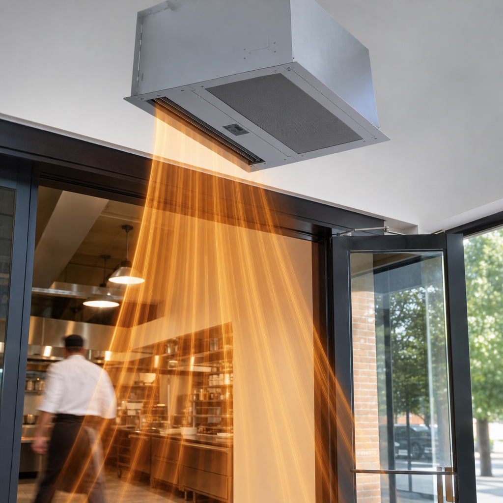 Electric Heated Air Curtain