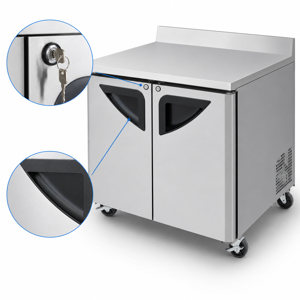 Locking Stainless Steel Doors