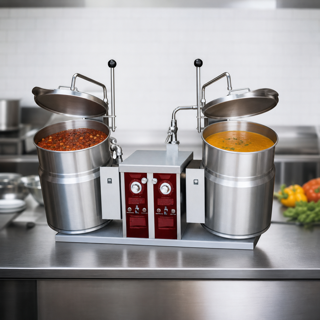 Twin Tilting Kettles