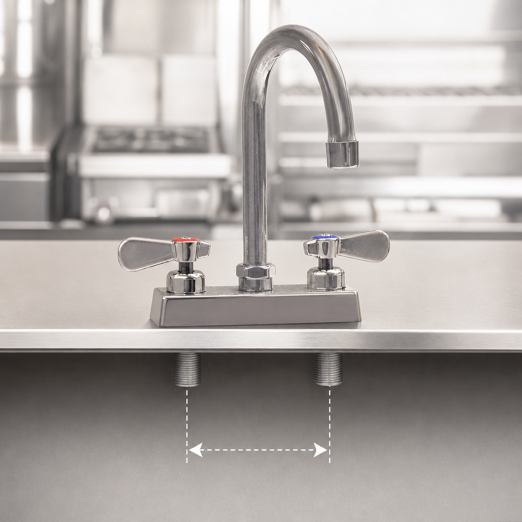 Deck-Mount 4-Inch Centers