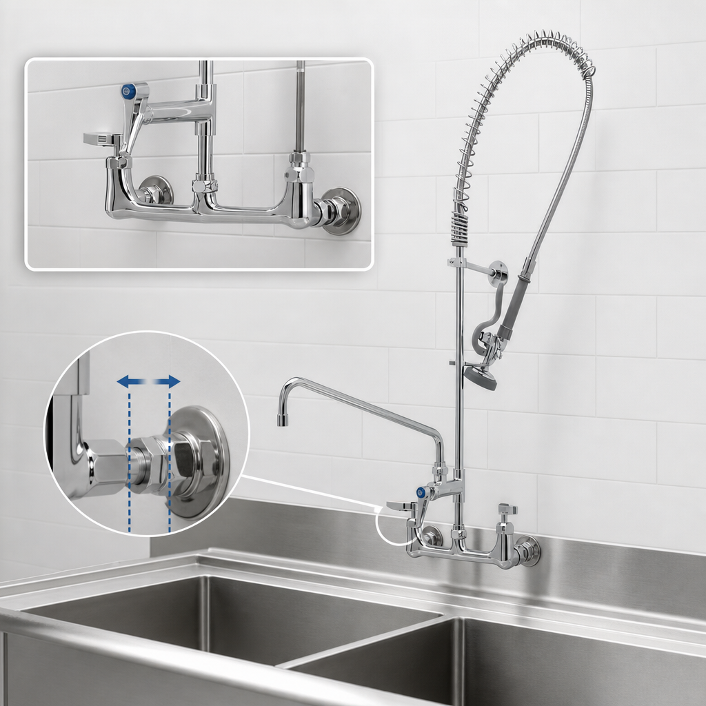 8-Inch Wall Mount with Adjustable Centers