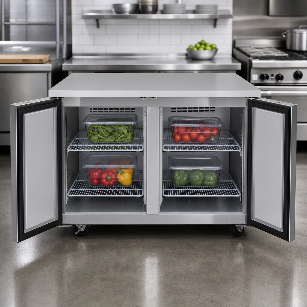 Two-Section Undercounter Storage