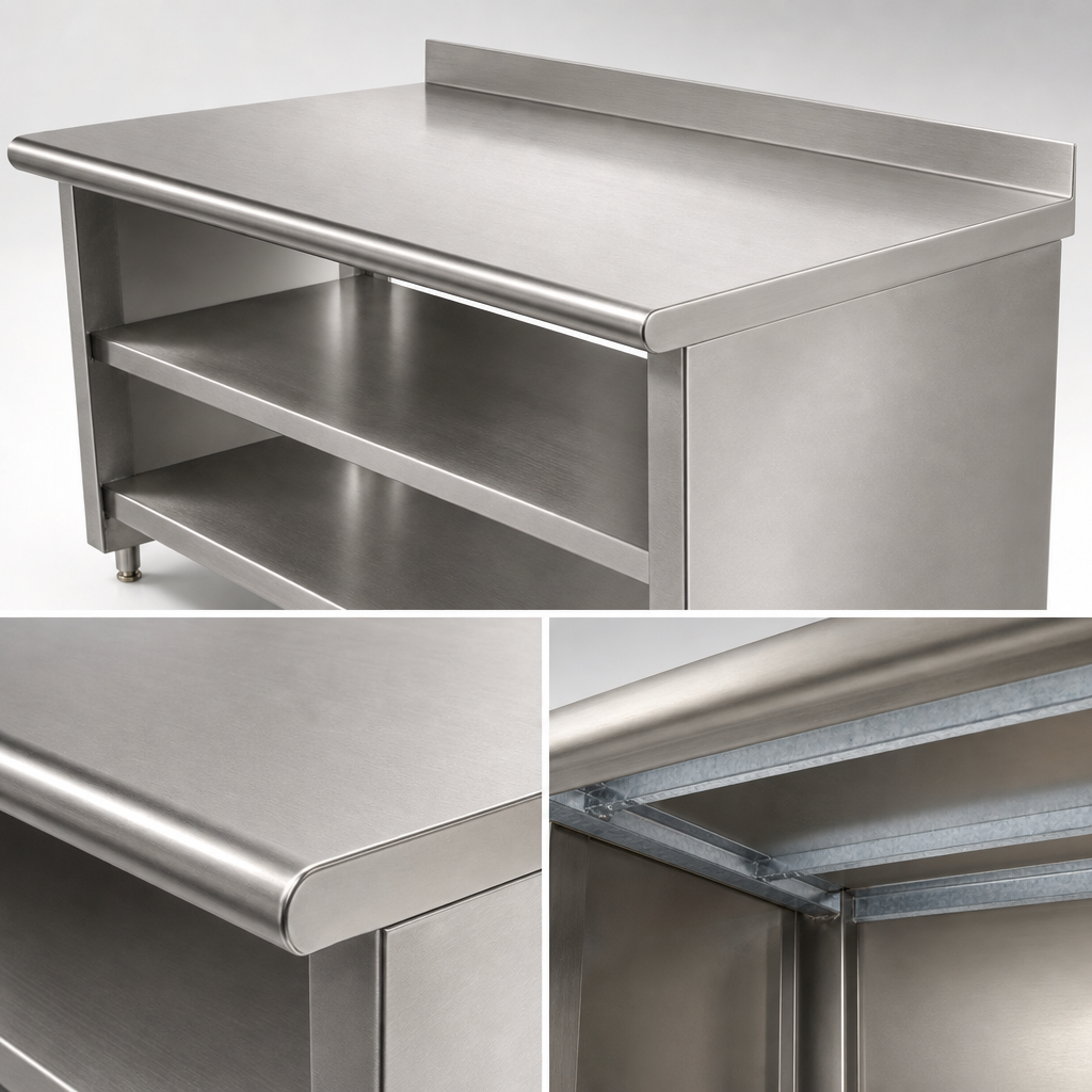 16-Gauge 304 Series Stainless Steel Top