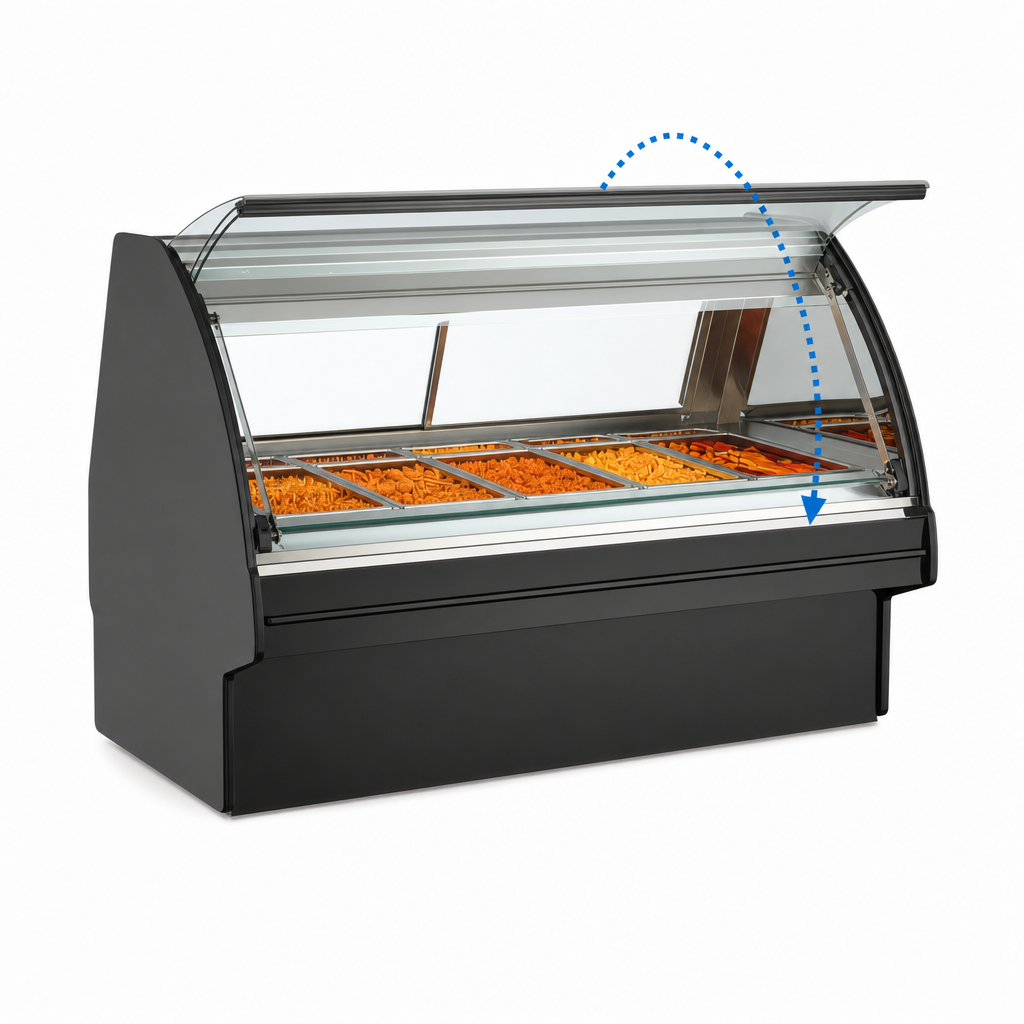 Curved Lift-Up Front Glass
