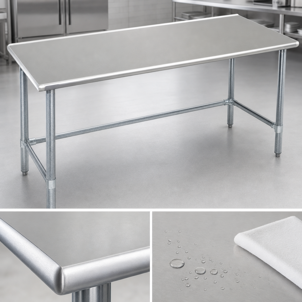 14-Gauge 304 Stainless Steel Top