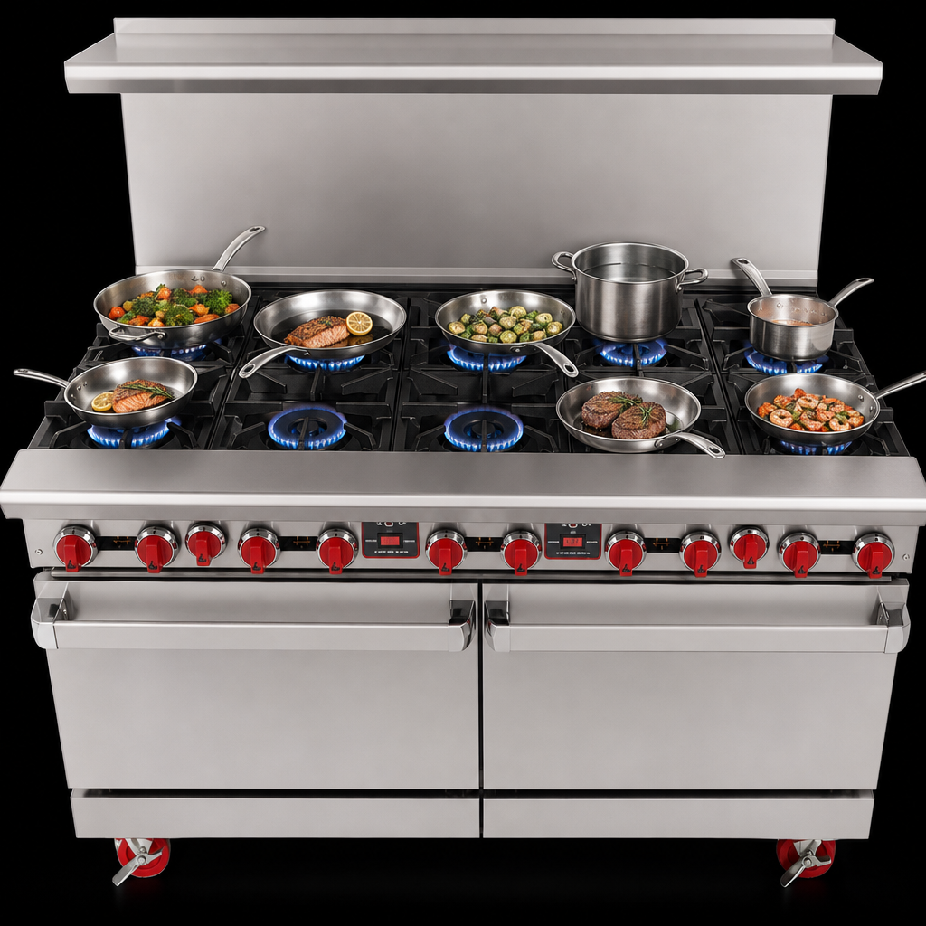 Ten Open Burners