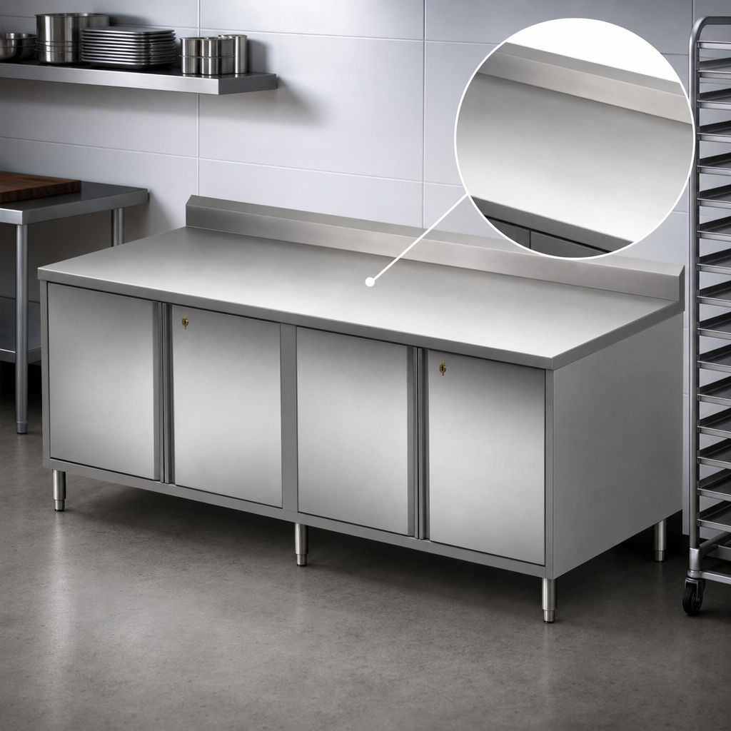 14-Gauge T-304 Stainless Steel Top