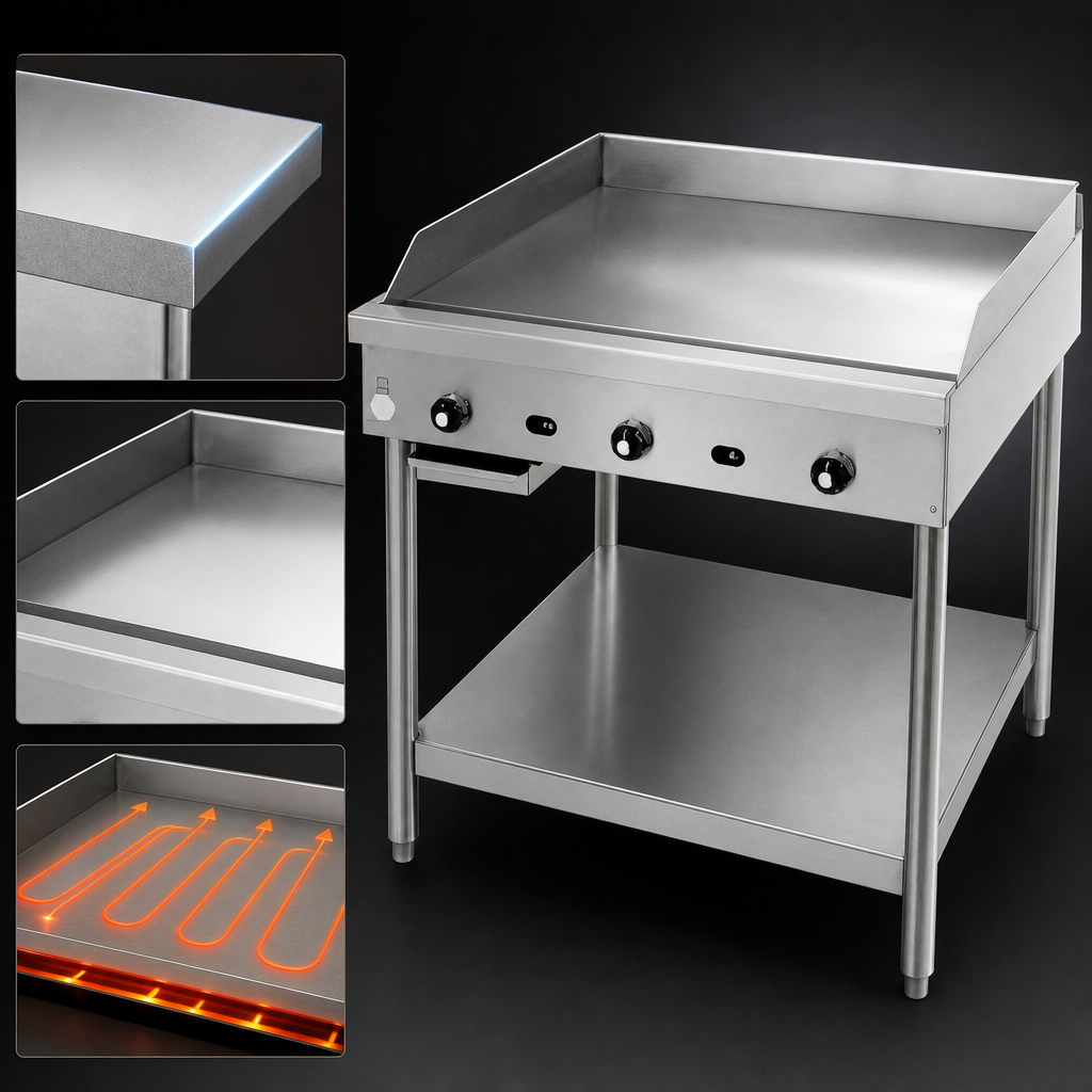 1-Inch Thick Smooth Steel Plate