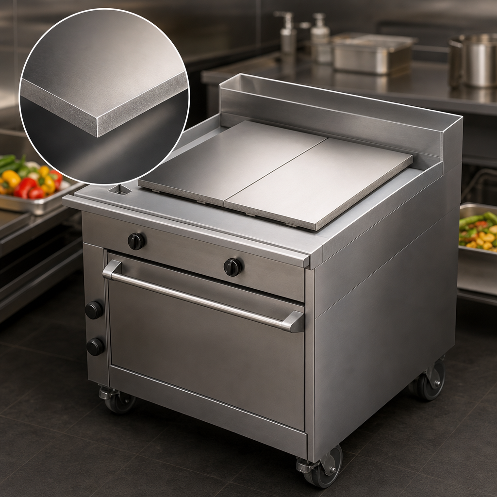 Polished Steel Plancha Plate