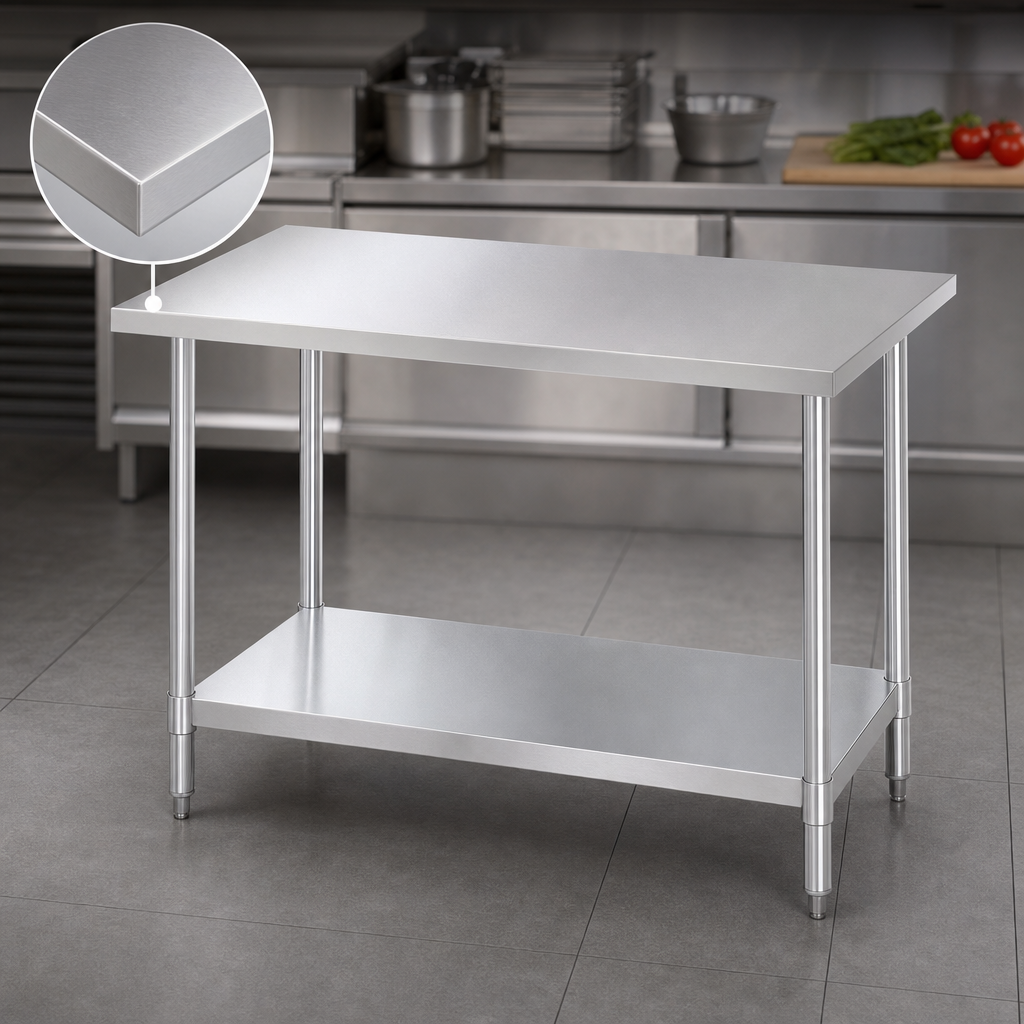 18-Gauge 304 Stainless Steel Top
