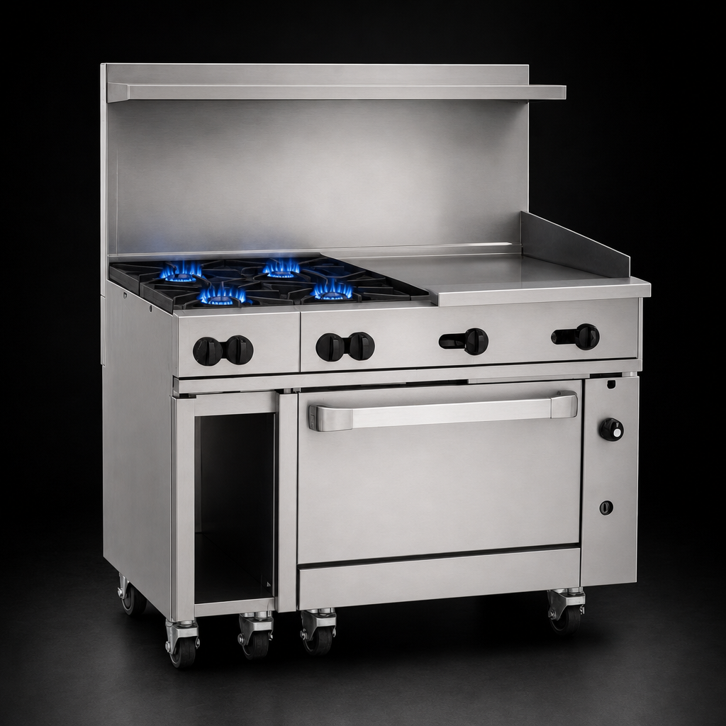 Four High-Output Burners