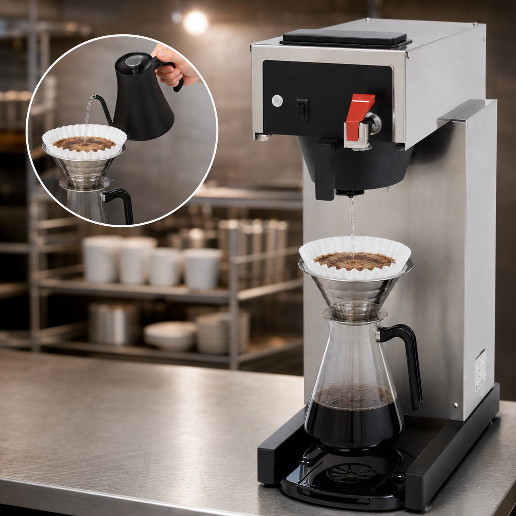 Built-In Pour-Over Option