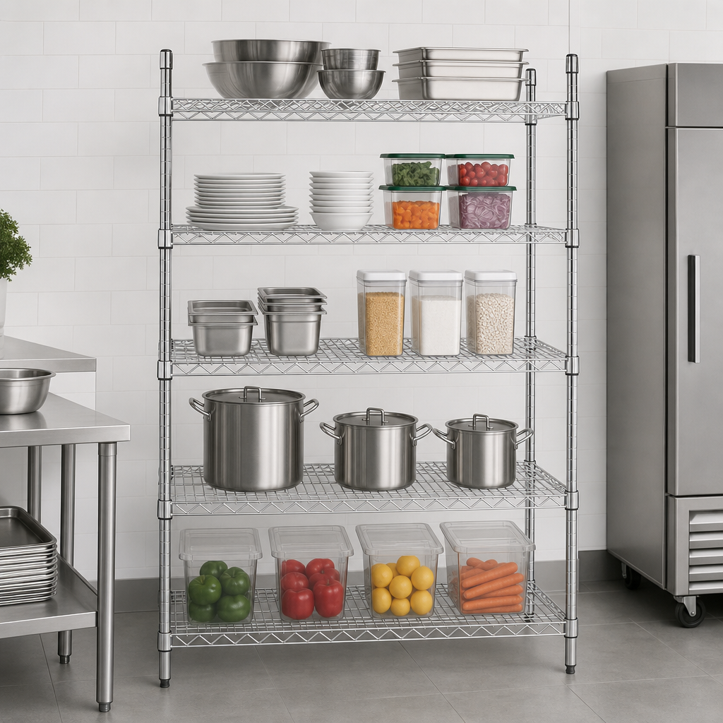 Five Wire Shelves