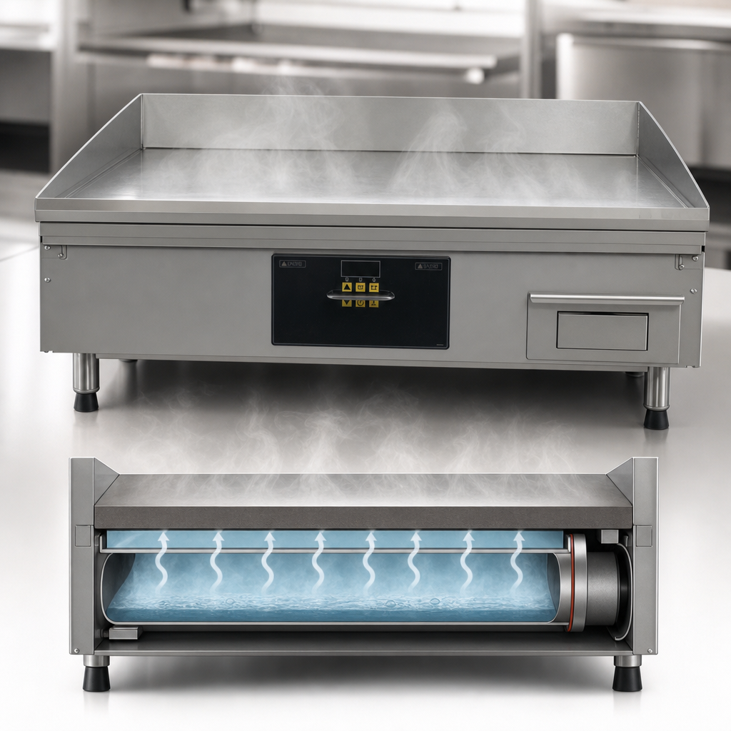 Steam-Heated Cooking Surface