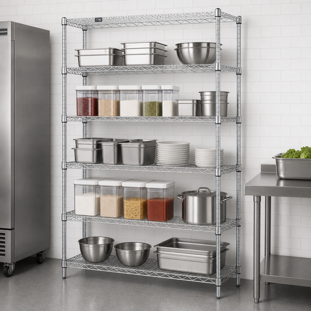 Five Wire Shelves