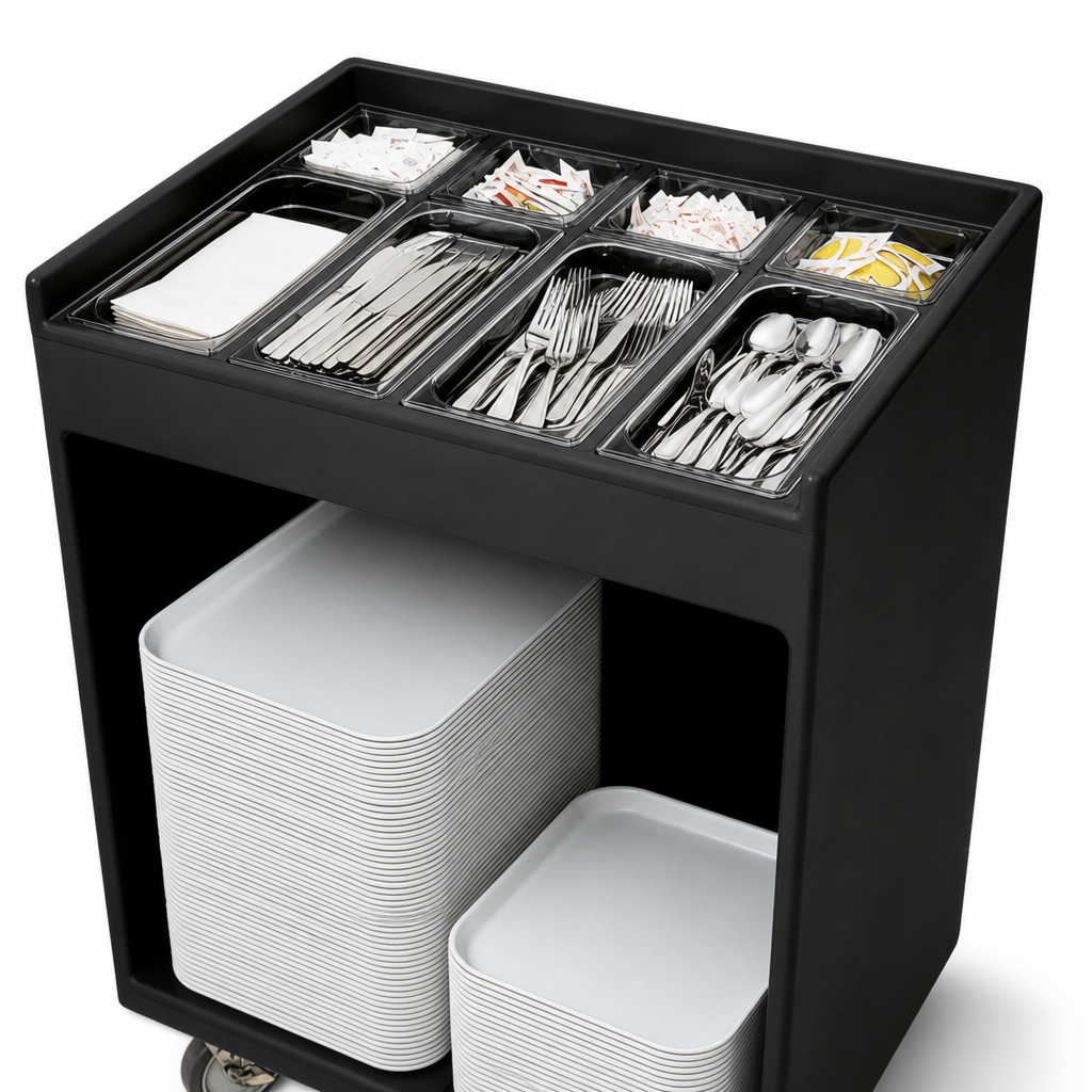 Eight Built-In Self-Service Compartments