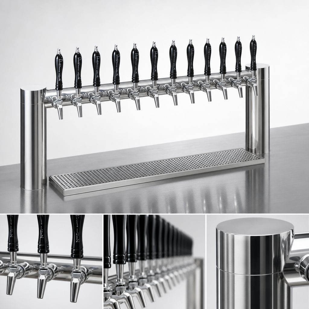 12-Faucet H-Pipe Configuration