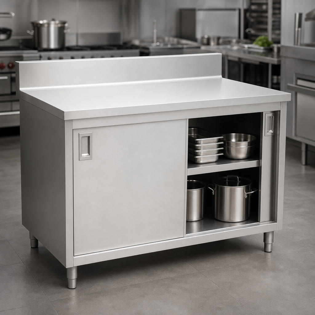 Enclosed Cabinet with Sliding Doors