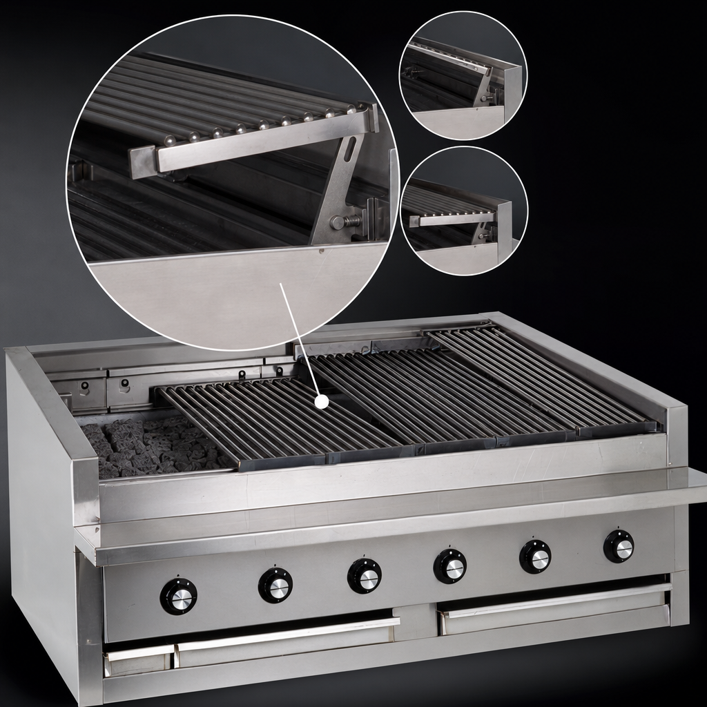 Free-Floating Round Rod Top Grate