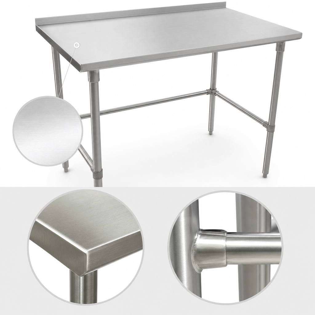 16-Gauge Type 300 Stainless Steel Top