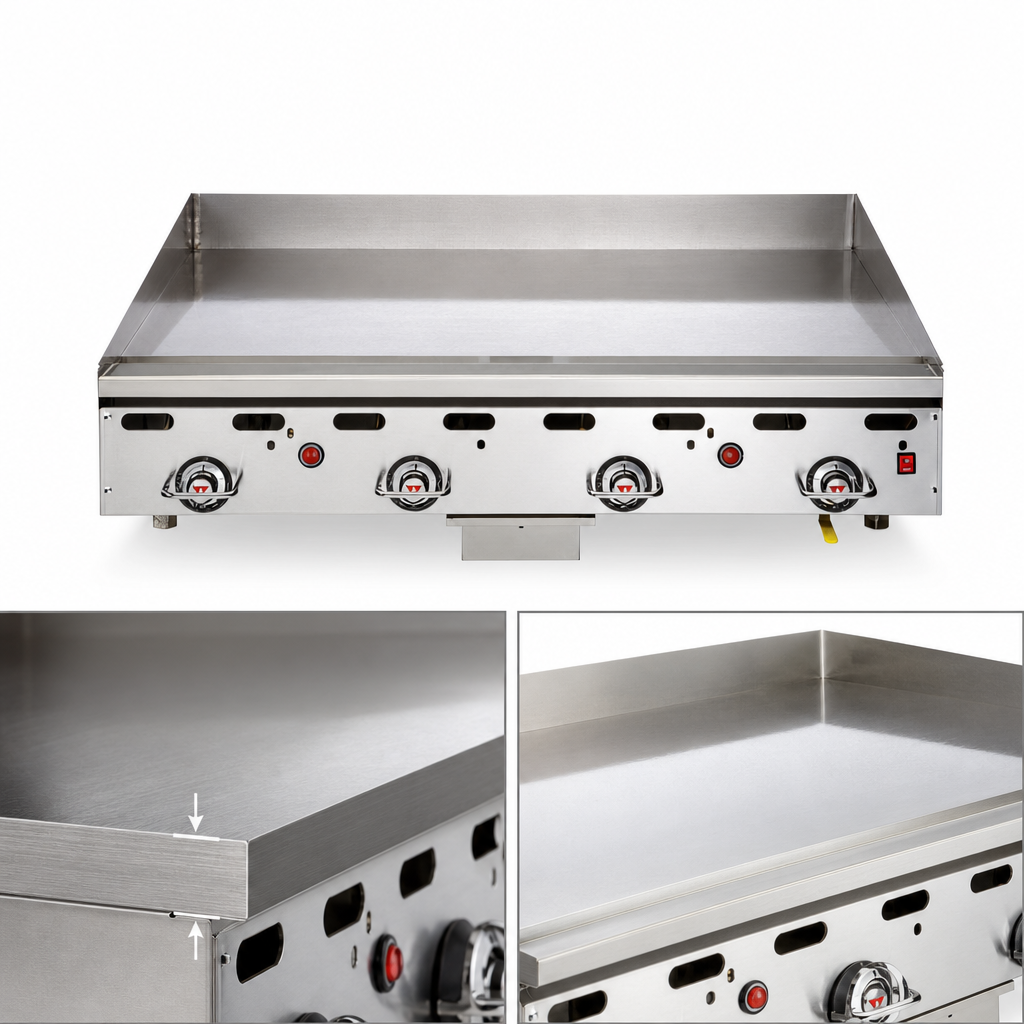 1 Inch Polished Steel Griddle Plate