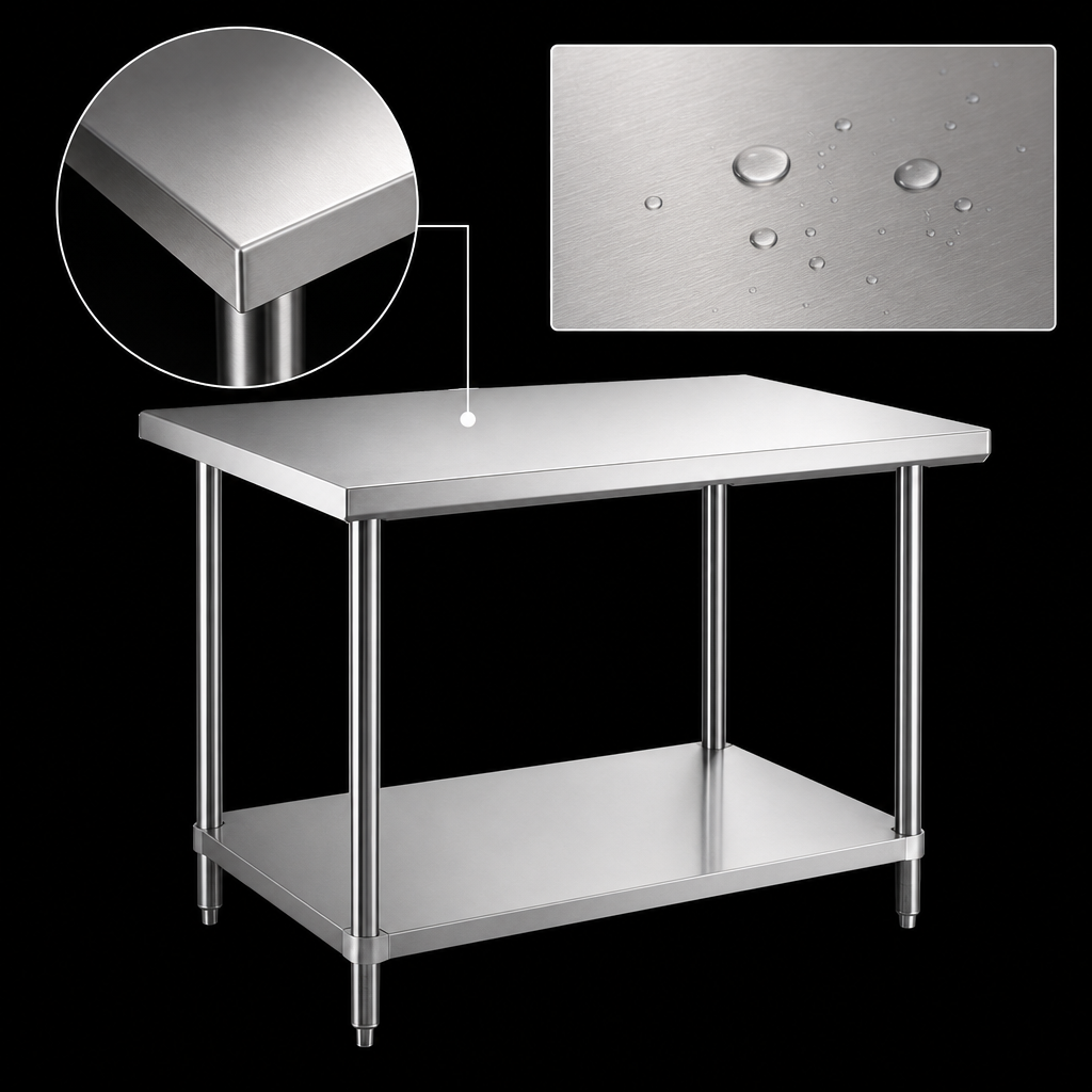 18 Gauge 304 Stainless Steel Top