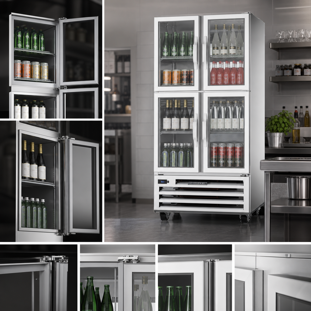 Four Half-Glass Hinged Doors