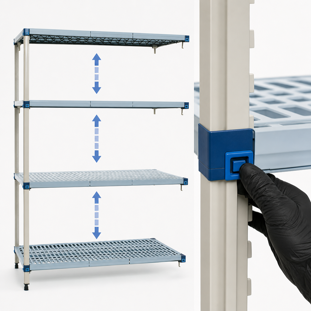 Quick-Adjust Shelf System