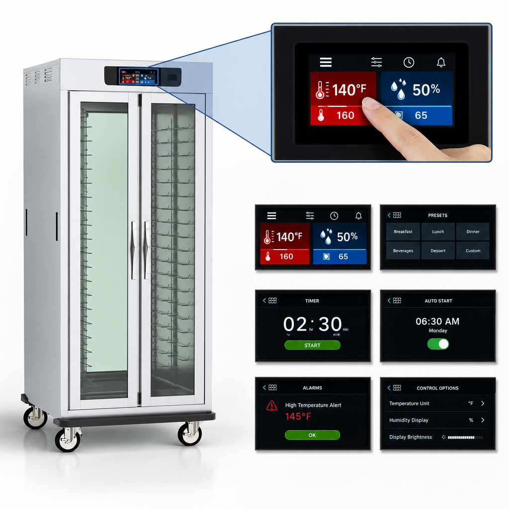 6.8-Inch Touch-Screen Controls