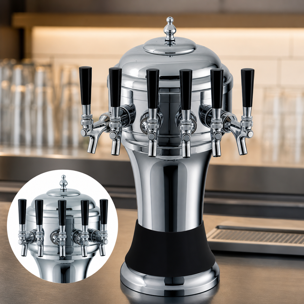 Five-Faucet Capacity