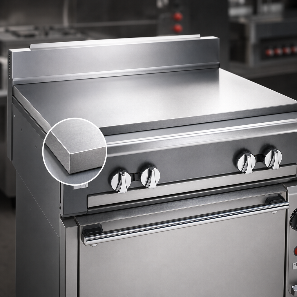 3/4-Inch Polished Steel Griddle Plate