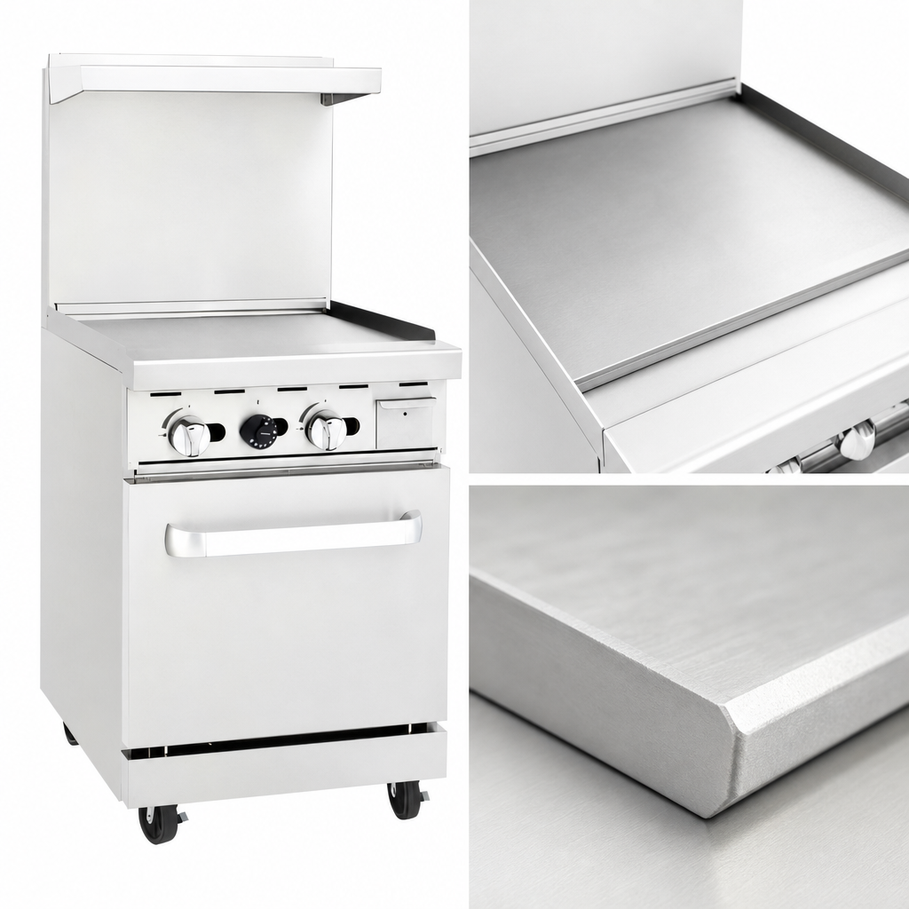 3/4-Inch Polished Steel Griddle Plate