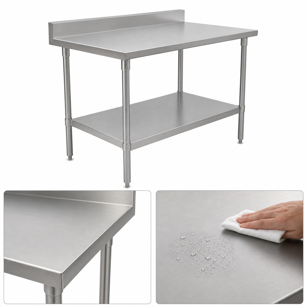16-Gauge Stainless Steel Top