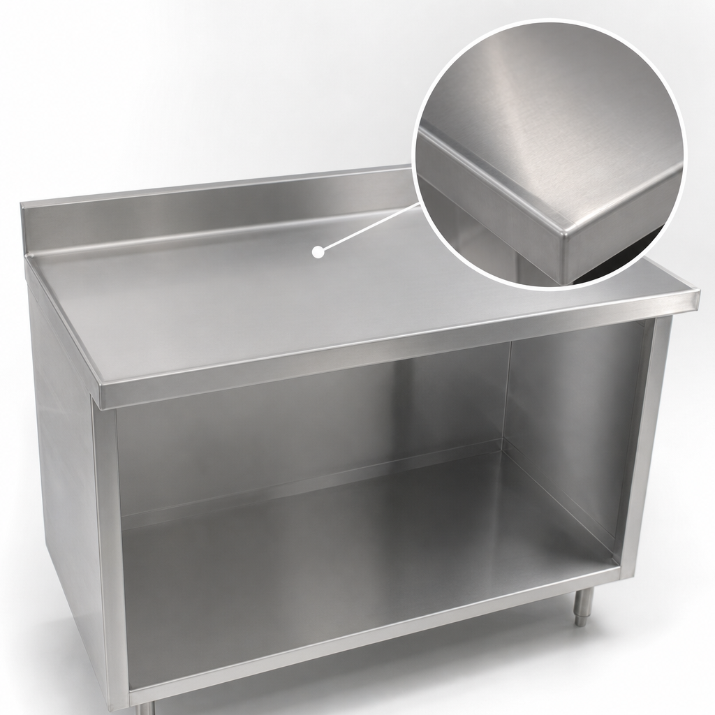 14-Gauge 304 Stainless Steel Top
