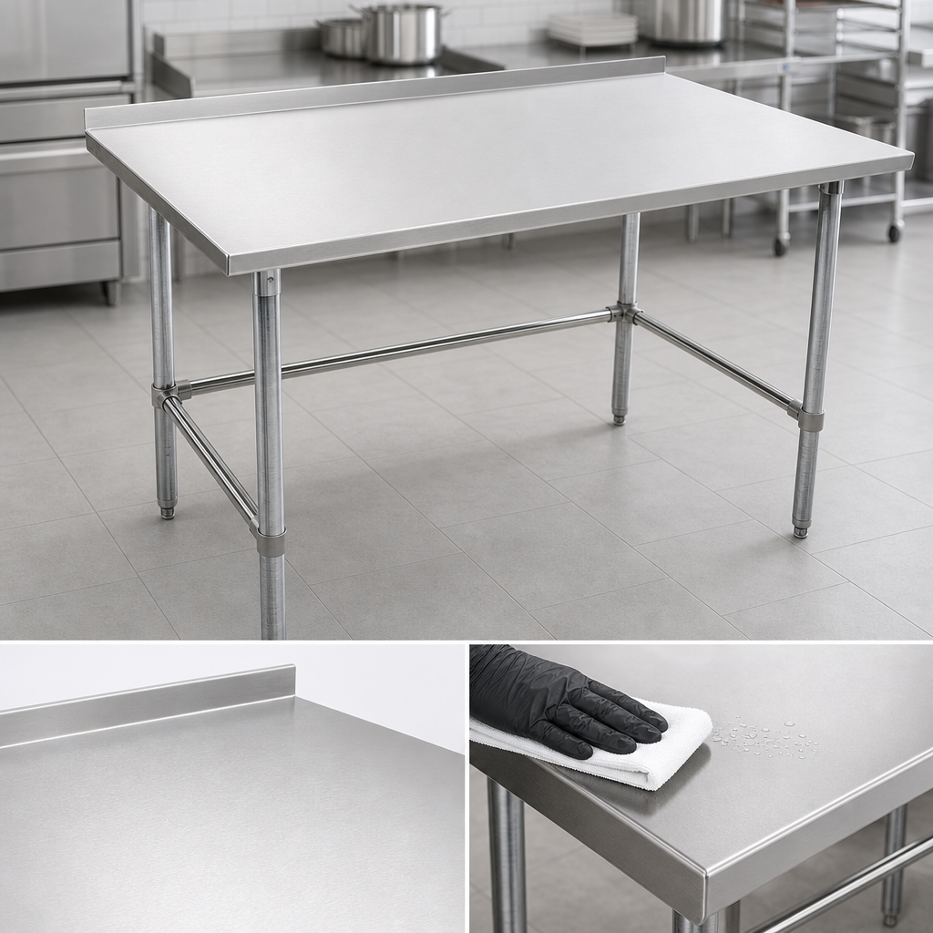 16-Gauge Stainless Steel Top