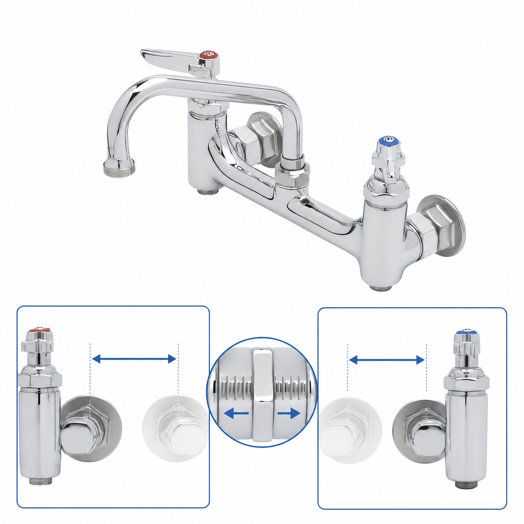 Adjustable 8-Inch Wall-Mount Centers