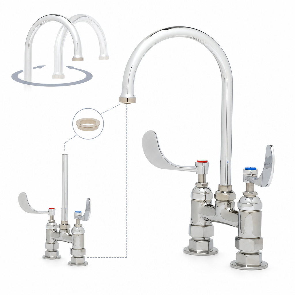 Convertible Swivel/Rigid Gooseneck