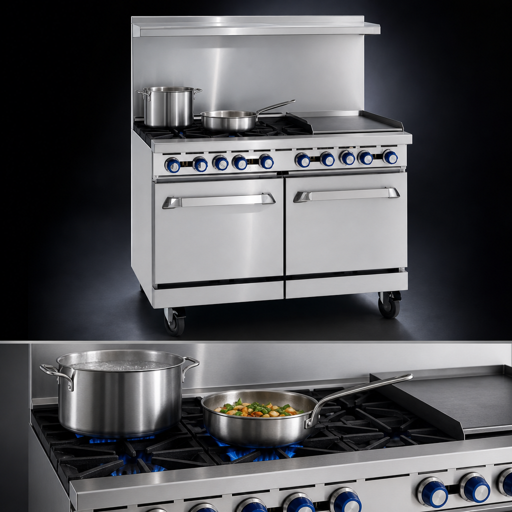 Four Open Burners