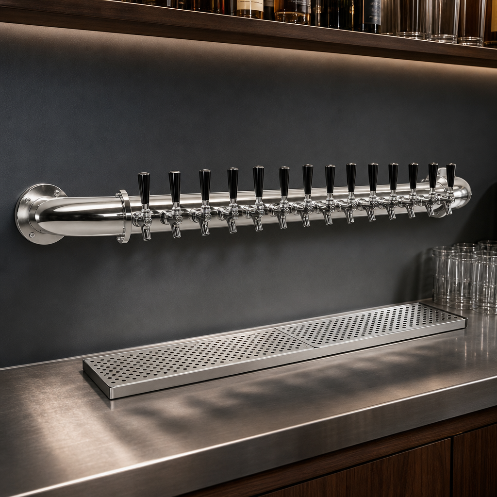 Wall-Mounted Pipe Wall Design